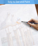 SUMGAR DIY Paint by Numbers Kit for Adults Beginner Seagull Blue Sea Paint by Numbers 16x20 Inch Without Frame Realistic Acrylic Oil Painting Drawing Craft Work Set with Brushes Christmas Gift SUMGAR