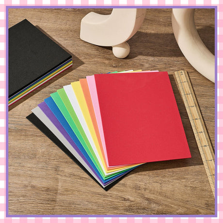 Treela 24 Pcs 2 mm Embroidery Foam 6" x 9" Puffy Foam Assortment EVA Craft Foam Sheets for 3D Embroidery Arts and Crafts, Machine Embroidery, DIY Projects, Sewing, Pillows, Bags (Fresh Color) Treela