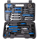 CARTMAN 148Piece Tool Set General Household Hand Tool Kit with Plastic Toolbox Storage Case Blue CARTMAN