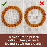 Temlum Punch Needle Coasters Kit, Punch Needle Embroidery Kit for Beginners and Adults Including Patterns, Tools, Yarns, Hoop, Instruction, Coaster Holder Coaster Art Craft Supplies (Plants) Temlum