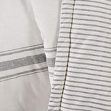 Lush Decor Throw Blanket Farmhouse Stripe, 60" x 50", Gray Lush Decor