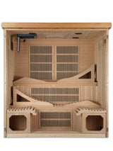 Golden Designs "Monaco" 6-person Near Zero EMF Far Infrared Sauna Canadian Hemlock DYNAMIC SAUNAS