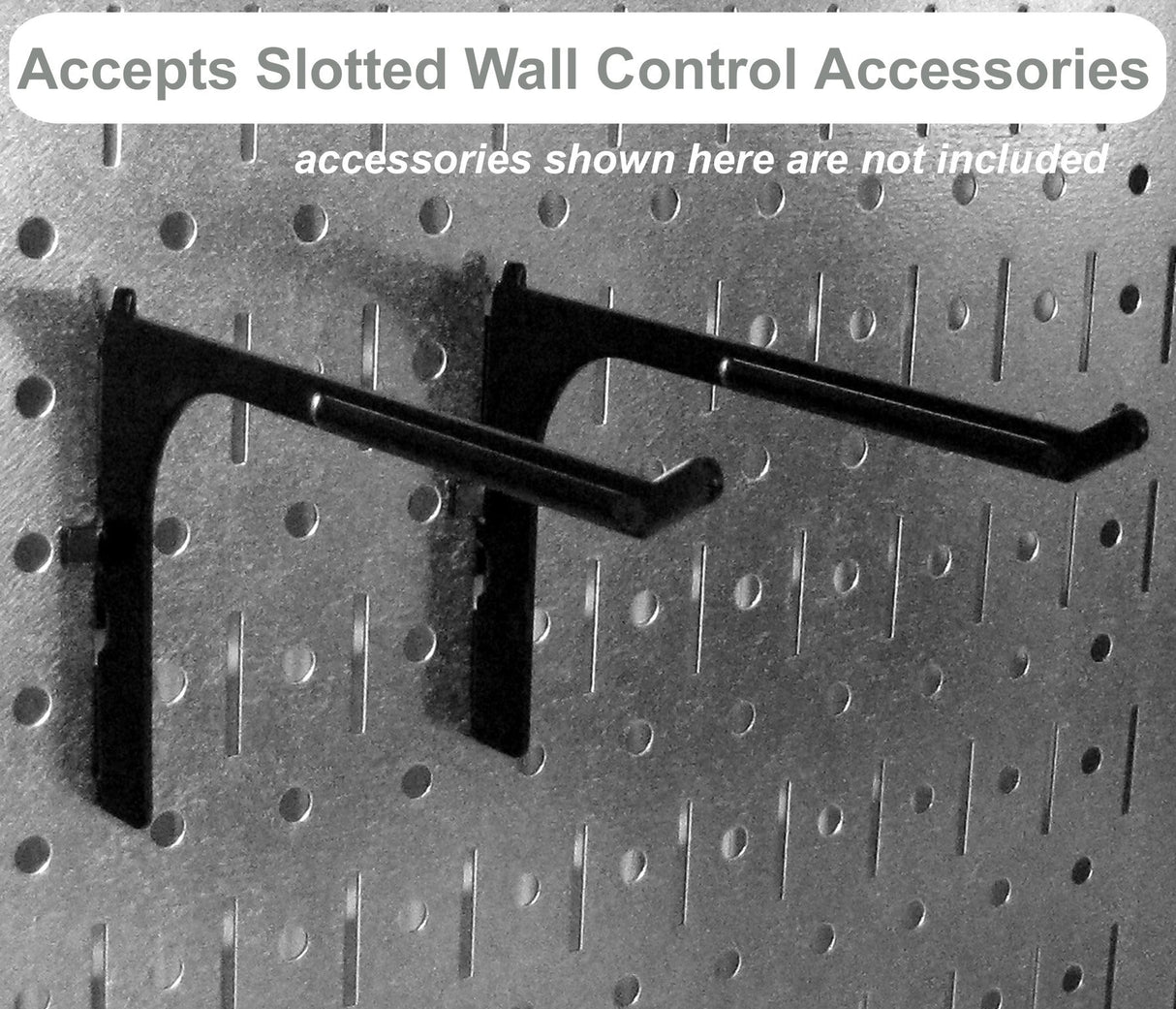 Wall Control Power Tool Storage Organizer Kit Cordless Drill Holder Charging Station Rack 16” x 32” Metal Pegboard Organization System (Grey Pegboard) Wall Control