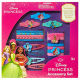 Luv Her Disney Girls' Hair Accessories Set - 20 Pack Featuring Disney Princesses - Includes 3 Barrettes, 4 Snap Clips, 5 Elastics, 8 Terry Ponies - Everyday Wear, Special Occasions, Ages 3+ LUV HER