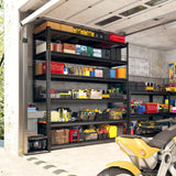 REIBII 48" W Storage Shelves, 6 Tire Garage Shelving Units Loads 3300LBS, Adjustable Garage Shelving Heavy Duty for Metal Shelves for Basement, Pantry, Warehouse, 48" W x 78" H x 18" D REIBII