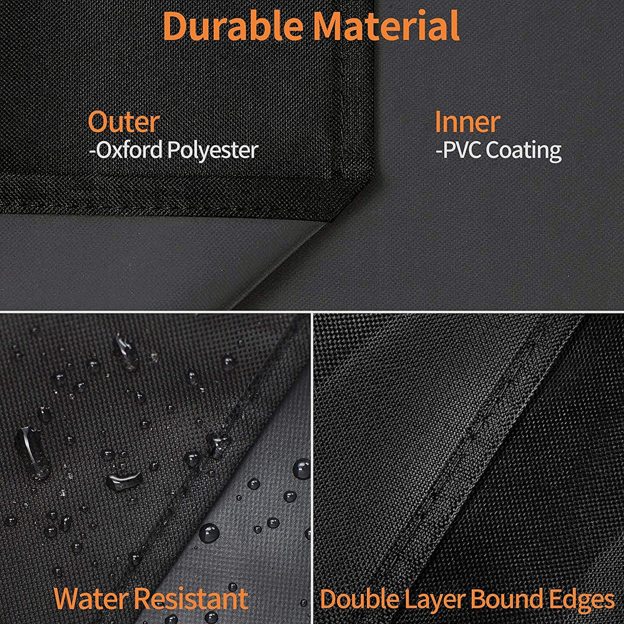 ZBXFCSH Heavy Duty Grill Cover Fit Camp Chef FTG600 Flat Top Grill Patio Cover, 600D Weather Resistant & Waterproof BBQ Cover,Black ZBXFCSH