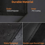 ZBXFCSH Heavy Duty Grill Cover Fit Camp Chef FTG600 Flat Top Grill Patio Cover, 600D Weather Resistant & Waterproof BBQ Cover,Black ZBXFCSH