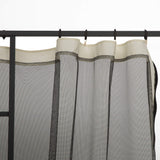 Outsunny 10' x 10' Universal Replacement Mesh Sidewall Netting for Patio Gazebos and Canopy Tents with Zippers, (Sidewall Only) Beige, Black Outsunny