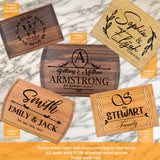 Personalized Cutting Board - Custom Engraved Charcuterie Boards - Gift For Wedding, Bridal Shower, Engagement, Anniversary, Mother's Day, Father's Day - Best Gift Idea For Couples - Hand Made in USA FastNGift