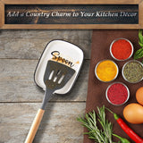 Ceramic Spoon Rest for Stove Top, Large Spoon Holder, Spoon Rest for Kitchen Counter, White Coffee Spoon Rest, Heat-Resistant Cooking Utensil Rest, Modern Farmhouse Kitchen Décor DAYYET