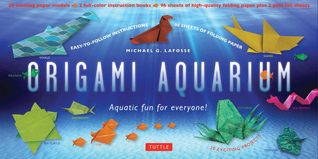 Origami Aquarium Kit: Aquatic fun for everyone!: Kit with Two 32-page Origami Books, 20 Projects & 98 Origami Papers: Great for Kids & Adults! Tuttle Publishing