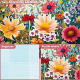 Jigsaw Puzzles 300 Pieces for Adults, 300 Pieces Flower Puzzle Recycled Cardboard Paper Puzzles Coolest Challenging Puzzles for Kids Adults Elderly 20.5 * 15IN WSCXSC