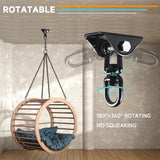 360°Rotating Hammock Hanging Kit, Heavy Duty 1200 lb Capacity Stainless Steel Hanging Swing Hooks, 1 Pack Swing Hanger for Yoga, Hammock Chair, Sandbag, Swing Sets(Black SKYPHAROS