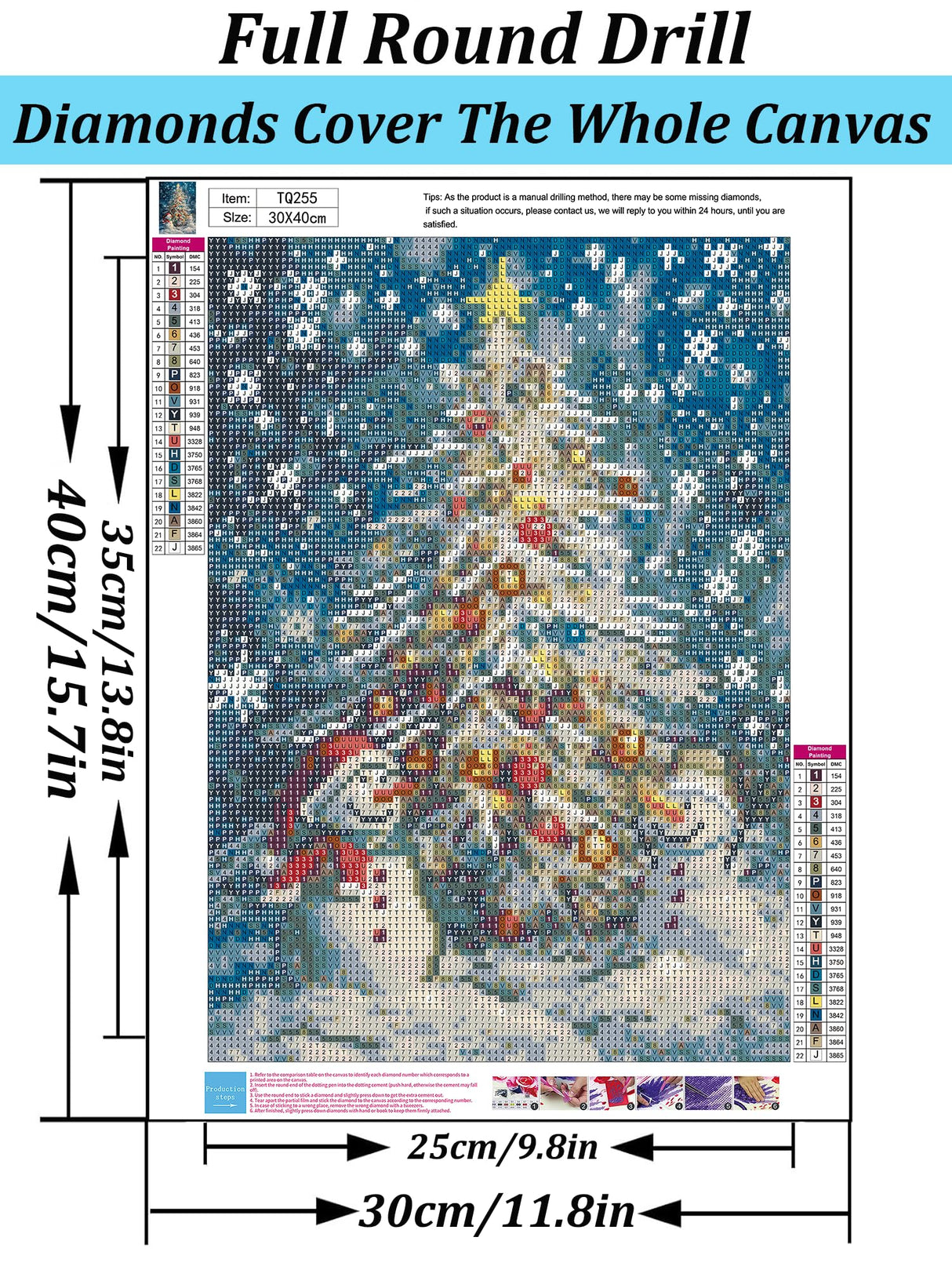 Christmas Tree Snowman Diamond Art Kits for Adults, 5D Diamond Painting Kits for Adults Beginners, DIY Full Round Drill Diamond Dot Painting Gem Art Kits for Adult, Home Wall Decor 11.8x15.7 Inch VCLKDIY