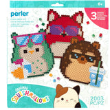 Perler 80-57134 Squishmallows Fused Bead Activity Kit with 3 Unique Projects, Multicolor, 2003 Pieces Perler