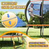 YUMPIE 8FT 10FT 12FT 14FT 16FT Trampoline with Pop-up Quick Connector, Trampoline Outdoor with Enclosure and Ladder, ASTM Approval for Kids and Adults YUMPIE