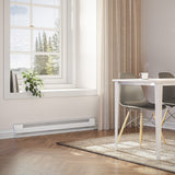 Cadet F Series 48" Electric Baseboard Heater (Model: 4F1000W, Part: 09954 ), 3415/2560 BTU, 240/208 Volt, 1000/750 Watt, White Cadet