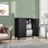 SISESOL Storage Cabinet with Doors and Shelves,40" Metal Storage Cabinet with Lock Door Adjustable Shelf,File Cabinet for Office Storage Cabinet, Home,School,Kitchen,Garage Storage Tool Wall Cabinet SISESOL