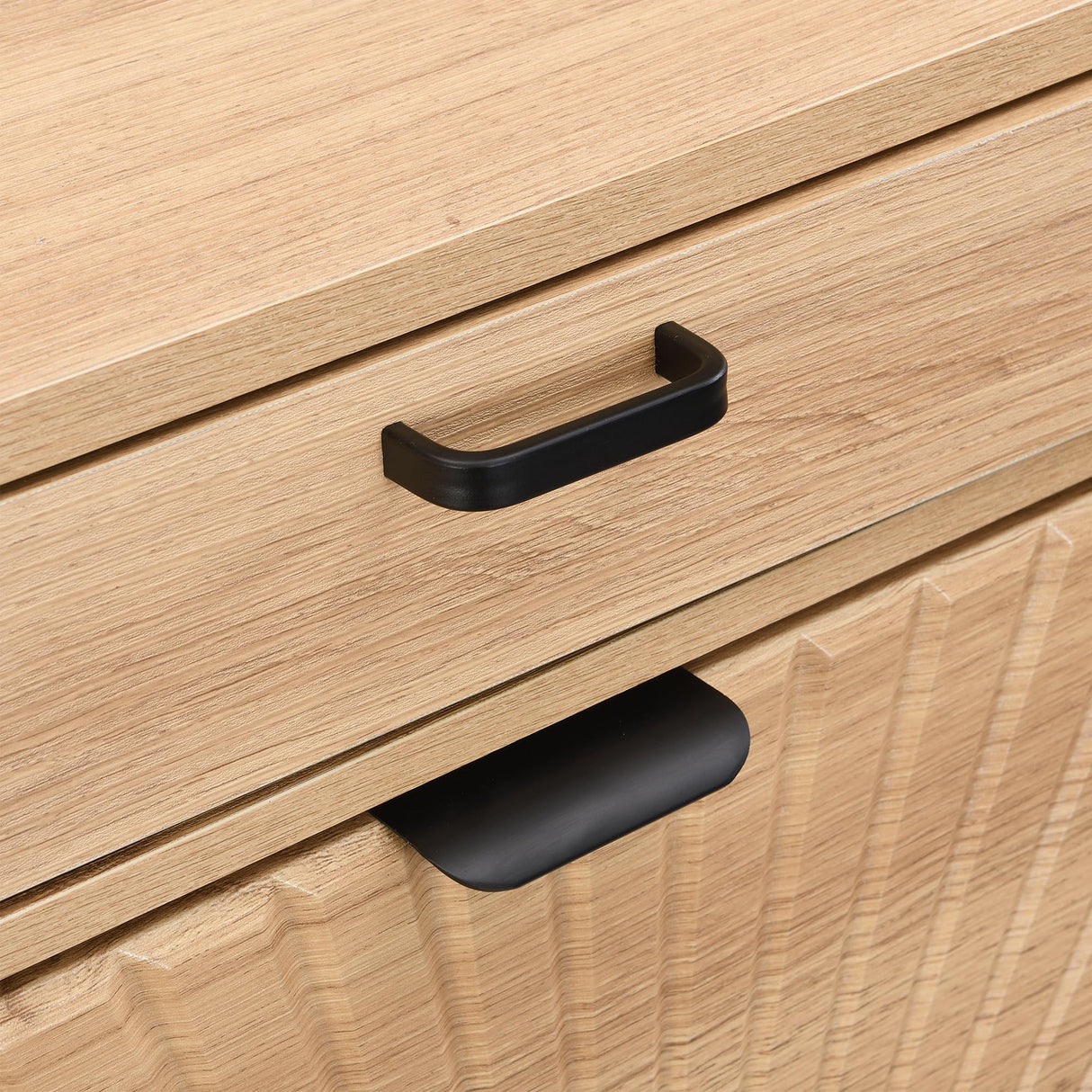 XIAO WEI Shoe Cabinet, Shoe Storage Organizer Cabinet with 2 Flip Half Moon Line Doors, Freestanding Shoe Rack with Adjustable Shelf for Entryway（Oak） XIAO WEI