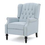Christopher Knight Home Walter Fabric Recliner, Light Sky Dimensions: 34.75”D x 28.00”W x 41.25”H GDFStudio