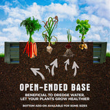 2 x 6 Rectangular Metal Planter Box Durable Raised Garden Bed in Galvalume Steel 24 x 72 with 18 Inch High Walls (Forest Green) PLANTER BOX DIRECT.COM BY ALL METAL WORKS, INC.