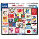 White Mountain Puzzles Love Stamps 1000 Piece Jigsaw Puzzle White Mountain