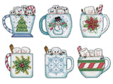 Design Works Crafts Inc. Holiday Mugs Counted Cross Stitch Ornament Kit - Set/6 Design Works Crafts Inc.