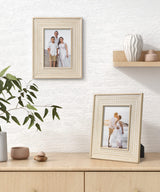 Afuly 5x7 Picture Frame Natural Boho Picture Frames Beige Chic Bohemian Photo Frame Desk Picture Frames for Wall Hangings Home Decor, Wedding Gifts for Couple Grandma Mom Women Afuly