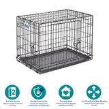 MidWest Homes for Pets Newly Enhanced Double Door iCrate Dog Crate, Includes Leak-Proof Pan, Floor Protecting Feet, Divider Panel & New Patented Features MidWest Homes for Pets