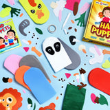 Hand Puppet Kit - Make Your Own Animal Puppets - 10 Felt Puppets - Simple Step By Step Instructions - Art Craft, Role Play, Storytelling - Puppets for kids, Children's Art & Craft Birthday Gifts Ideas KOOL KRAFTS