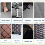 Kullavik Outdoor Patio Furniture Set,12 Pieces Sectional Rattan Sofa Set Brown PE Rattan Wicker Patio Conversation Set with 10 Seat Cushions and 2 Tempered Glass Coffee Table,Grey Kullavik