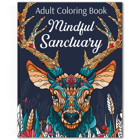 RYVE Animal Coloring Book for Adults - Unwind and Relax with Stunning Designs - Adult Coloring Books for Women & Men, Adult Coloring Book Animals, Mindfulness and Stress Relief Gifts for Women RYVE