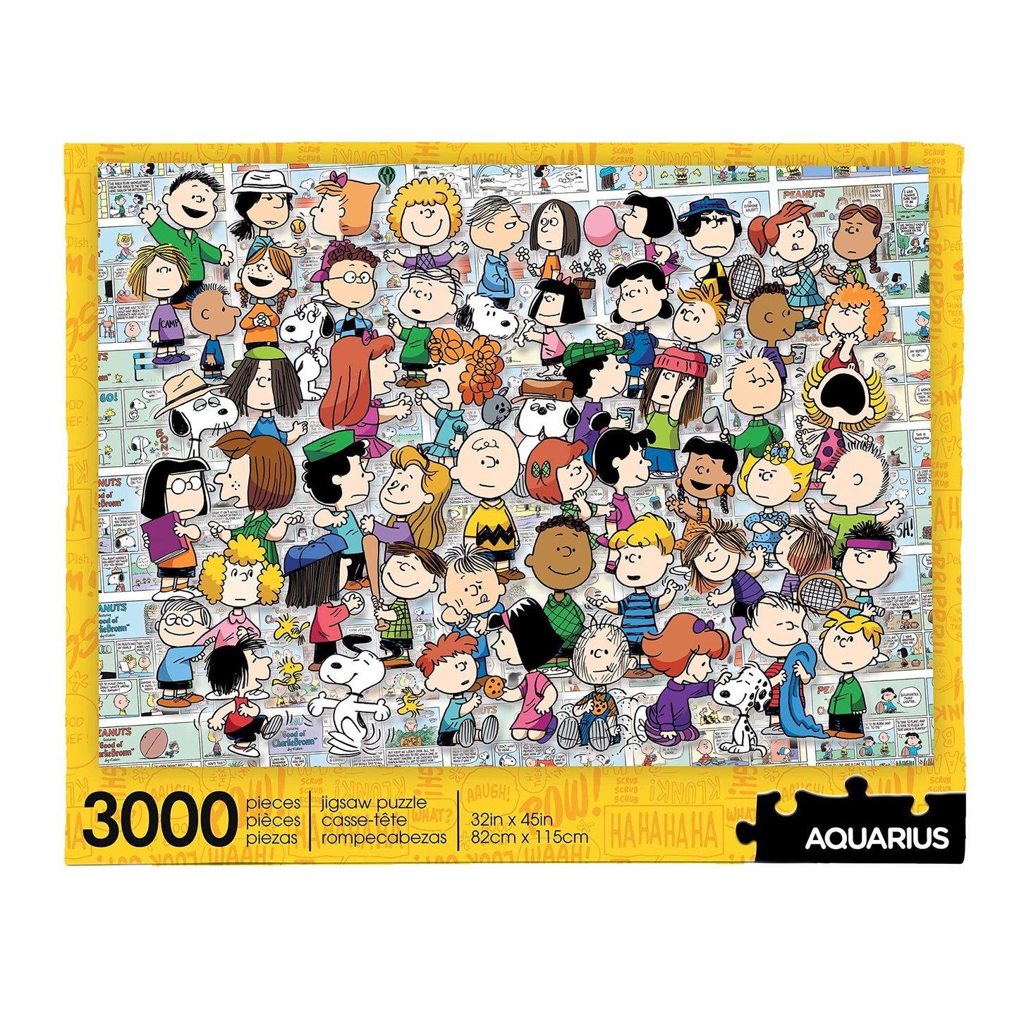 Aquarius Peanuts Cast Puzzle (3000 Piece Jigsaw Puzzle) - Officially Licensed Peanuts Merchandise & Collectibles - Glare Free - Precision Fit - 32 x 45 Inches