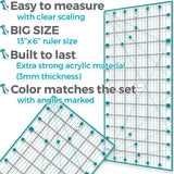 Rotary Cutter Set pink - Quilting Kit incl. 45mm Fabric Cutter, 5 Replacement Blades, A3 Cutting Mat, Acrylic Ruler and Craft Clips - Ideal for Crafting, Sewing, Patchworking, Crochet & Knitting Honey's Heaven