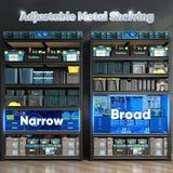 DurayLoly 84" H Garage Shelving, 6 Tier Storage Shelves Load 3000 lbs, Adjustable Garage Shelves, Metal Shelving Unit for Warehouse, Basement, Pantry, 40" Wx 16" D x 84" H, Black DurayLoly