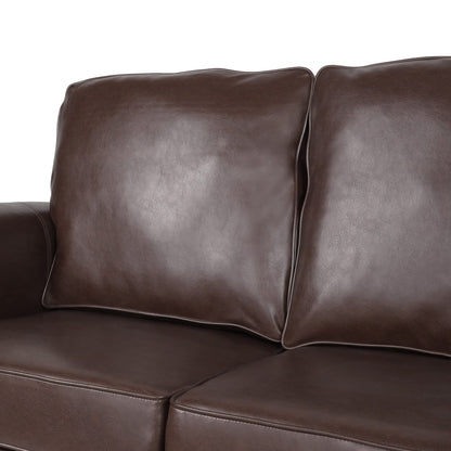 Christopher Knight Home Dowd Sofas, Dark Brown - WoodArtSupply