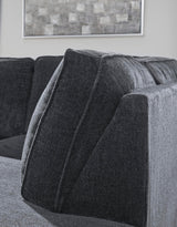 Signature Design by Ashley Altari Urban Left-Arm Facing 2-Piece Sleeper Sectional with Chaise, Loose Seat Cushions, 2 Throw Pillows and Bi-Fold Memory Foam Mattress, Full, Gray Signature Design by Ashley