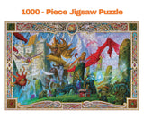 Dungeon Denizens Mythical Monster Puzzle for Adults and Kids | 1000 Piece Jigsaw Puzzle Toy | Fun Quarantine Gifts | Interactive Brain Teaser for Game Night | 28 x 20 Inches Toynk