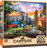 MasterPieces - 300 Piece Jigsaw Puzzle, Large EZ Grip Shapes, Pine Valley Camp, Fun for Adults, Seniors, Family, Kids, Non-Glare Finish, 18"x24" Masterpieces