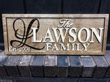 Personalized Lake House Sign Custom Wood Sign Carved Last Name Wooden Signs Home Décor 3D Cabin Rustic Lakehouse Personalized Wedding Gift Established Sign Family Name Sign 5 Year Anniversary Gift 3D Woodworker