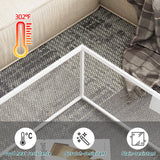 Glass Coffee Table Square Coffee Table for Small Space,Modern Minimalist Center Table for Living Room Home Office,Tempered Glass-top with Sturdy Metal Frame,Easy Assembly,27 x 27In, White Easy Paws