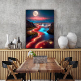 KINPLUB 5D Diamond Painting Kits for Adults, Moon Landscape Diamond Art Kits for Beginners, DIY Full Round Drill Paint by Diamonds, Home Wall Decor 12 x 16 Inch KINPLUB