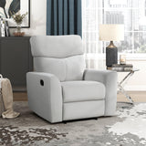 Lexicon Recliner Chair Living Room Reclining Sofa Chair, Home Theater Seating, Wall Hugger Recliner, Manual Recliner Sofa Chair for Living Room/Office/Apartment, Gray Lexicon