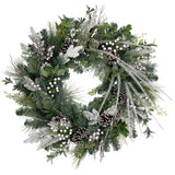 Northlight Real Touch™ Frosted Pinecones and Berries Christmas Wreath - 36" - Unlit Northlight