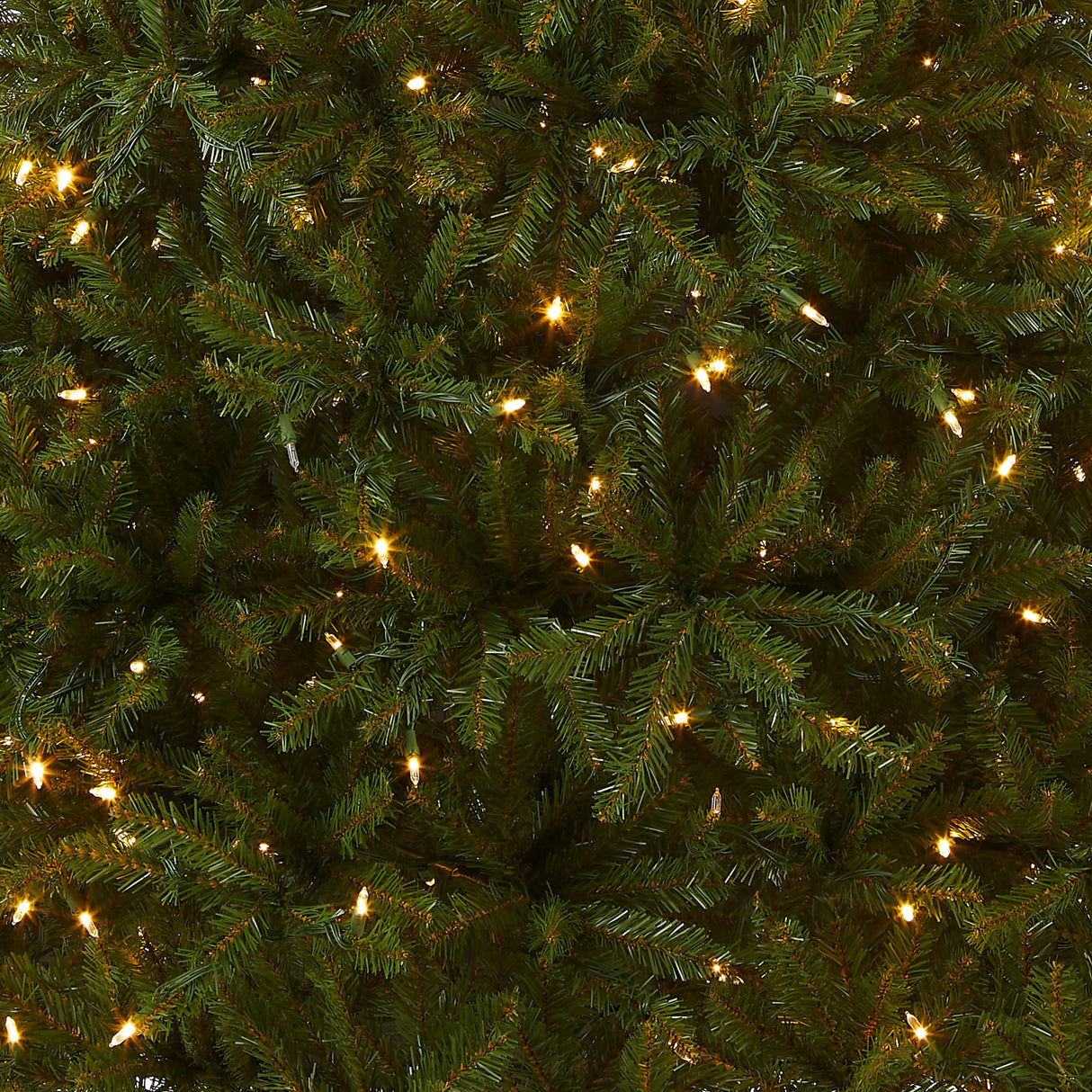 National Tree Company Pre-Lit Artificial Full Christmas Tree, Green, Dunhill Fir, Dual Color LED Lights, Includes PowerConnect and Stand, 7.5 Feet National Tree Company