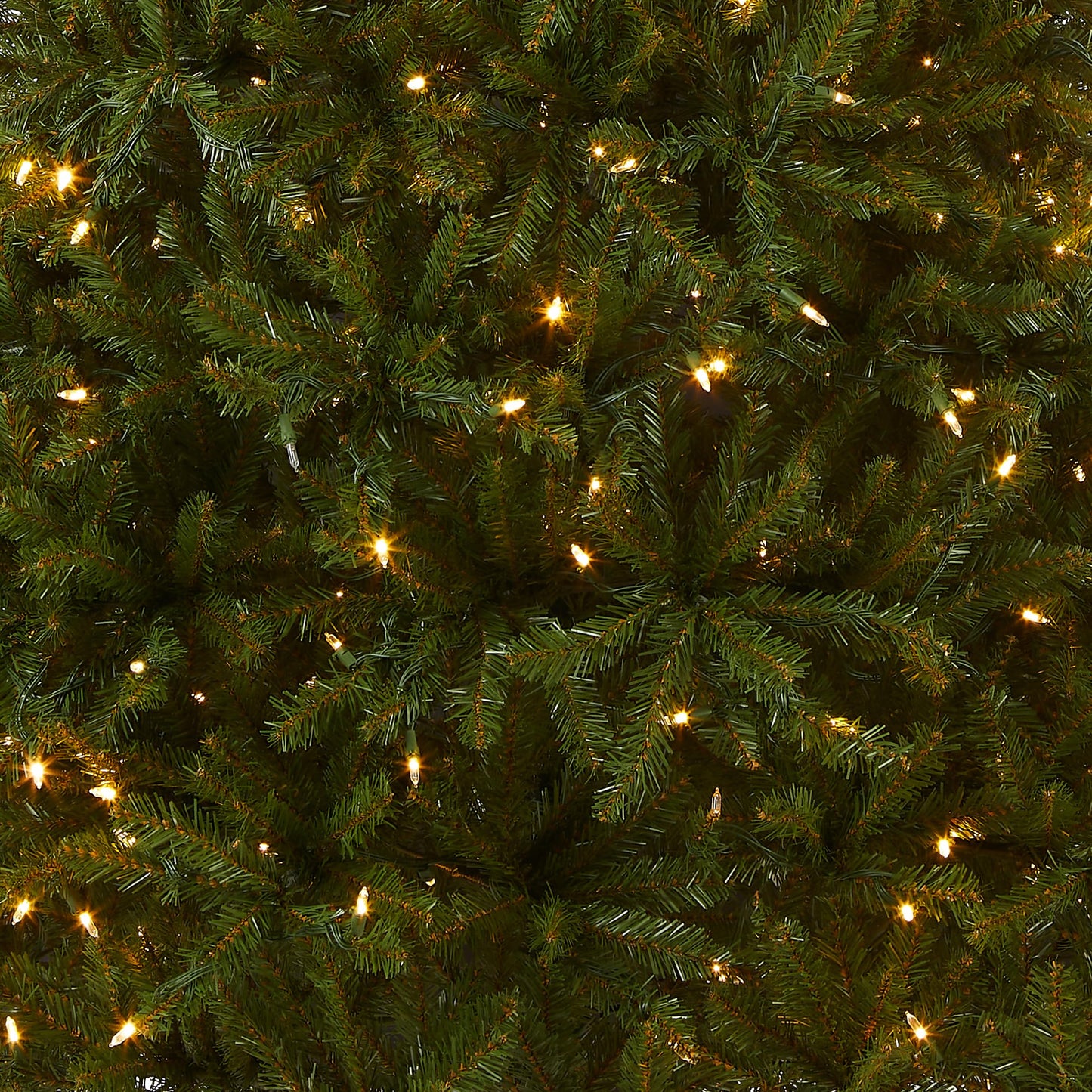 National Tree Company Pre-Lit Artificial Full Christmas Tree, Green, Dunhill Fir, Dual Color LED Lights, Includes PowerConnect and Stand, 7.5 Feet