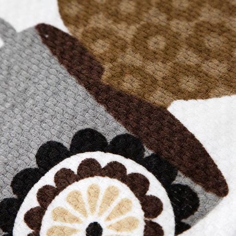 T-fal Textiles Double Sided Print Woven Cotton Kitchen Dish Towel Set, 2-pack, 16" x 26", Coffee Cups Print T-Fal