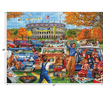 RoseArt - Back to The Past - Tailgating Fun - 1000 Piece Jigsaw Puzzle for Adults