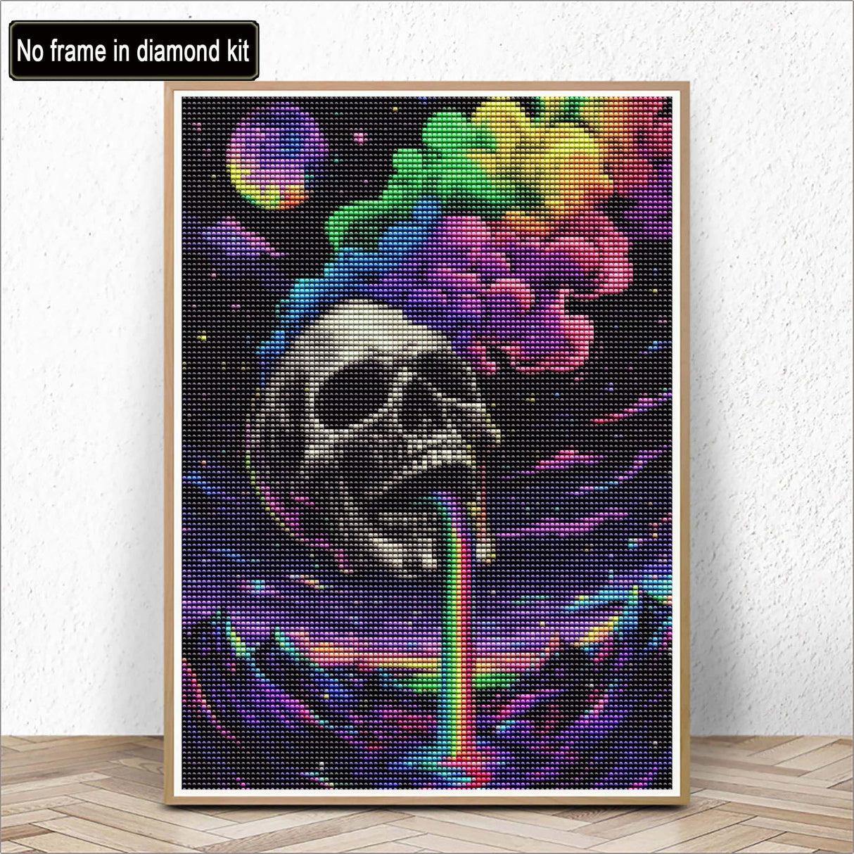 Kaliosy 5D Diamond Art Kits for Adults Skeleton by Number Kits, Diamond Painting Art Rainbow DIY Full Drill Crystal Craft Cross Stitch Embroidery Decoration (12x16 inch) 30x40 cm Kaliosy