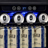 NewAir Beverage Refrigerator Cooler with 96 Can Capacity - Built-in Mini Bar Beer Fridge for Bedroom, Dorm, Office - Small Refrigerator Cools to 34F Perfect For Beer, Soda, And Drinks NewAir